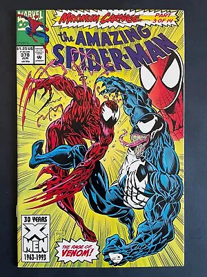 Buy Amazing Spider-Man #378 - Carnage Venom Marvel 1993 Comics NM • 7.71£