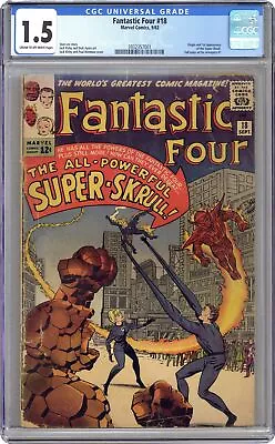 Buy Fantastic Four #18 CGC 1.5 1963 3932357001 1st App. Super Skrull • 231.18£