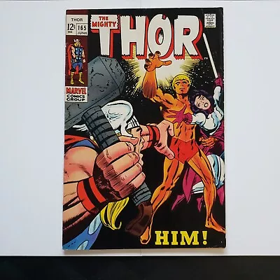 Buy Mighty Thor #165 Vol. 1 (1966) 1969 Marvel Comics The Appearance Of HIM! • 263.40£