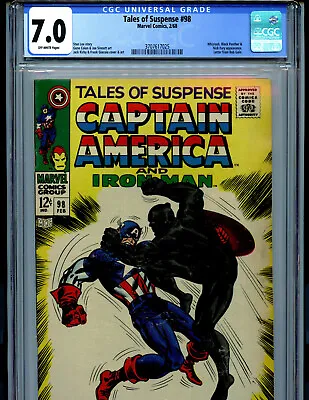 Buy Tales Of Suspense #98 CGC 7.0 1968 Silver Age Marvel Amricons K47 • 349.50£