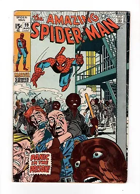 Buy Amazing Spider-man #99, VG 4.0, Panic In The Prison • 22.24£
