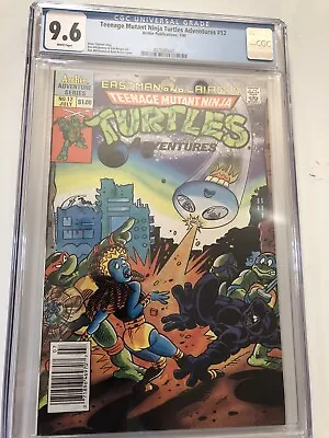 Buy CGC 9.6 Teenage Mutant Ninja Turtles Adventures  #12 Newsstand 1989 WP  Series • 50.59£