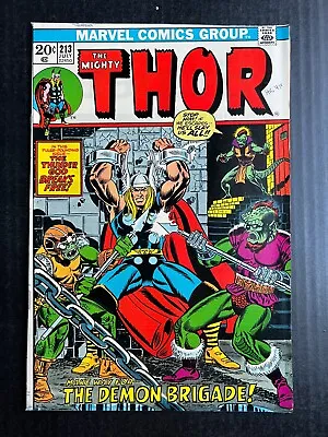 Buy THOR #213 July 1973 Vintage Avengers Marvel Comics • 28.95£