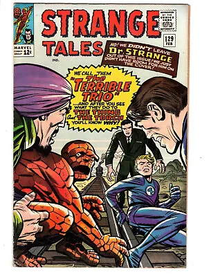 Buy Strange Tales #129 (1965) - Grade 6.5 - Human Torch & Thing Vs Terrible Trio! • 63.96£