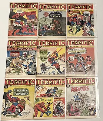 Buy TERRIFIC! Bundle/Lot 9 Issues (Part Run 23-31) 1967 - Odhams Press Power Comics • 3.99£