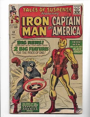 Buy Tales Of Suspense 59 - Vg- 3.5 - 1st Jarvis - Captain America - Iron Man (1964) • 87.23£
