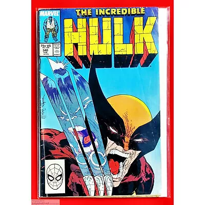 Buy Incredible Hulk 340 1st Print  1 Marvel Comic Book Bag And Board 1988 (Lot 2274 • 97.19£