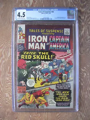 Buy Tales Of Suspense #65 CGC 4.5   1st SA Appearance Of Red Skull,  Kirby Cover/art • 158.87£