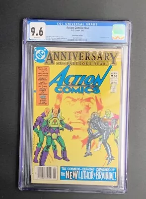 Buy Action Comics #544 (1983) CGC 9.6 45th Anniversary Newsstand - White Pages • 55.93£