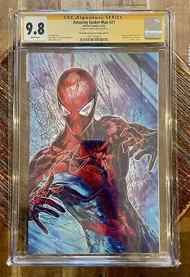 Buy AMAZING SPIDER-MAN 21 CGC SS 9.8  GIANG SIGNED VARIANT LTD Only 800 Copies • 155£
