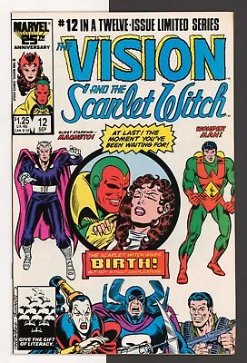 Buy Vision And The Scarlet Witch #12, VF, 1st App Of Wiccan & Speed, Marvel 1986 • 35.46£