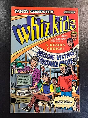 Buy Tandy Computer Whiz Kids 1 VARIANT 3rd PRINT RARE 1990 Radio Shack Drug Abuse • 8£