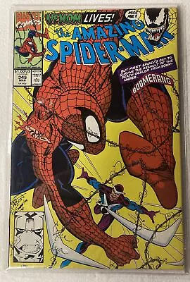 Buy Amazing Spider-Man # 345 (1991, Marvel) Origin Cletus Kasady (Carnage) 9.0~9.2 • 7.96£