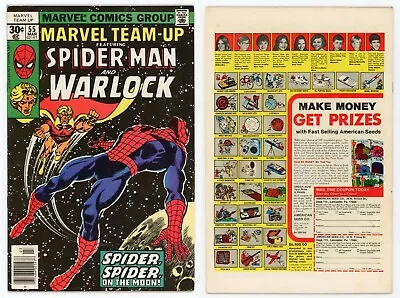 Buy Marvel Team Up #55 (FN 6.0) Spider-Man Warlock 1st App Time & Power Gem 1977 • 7.88£