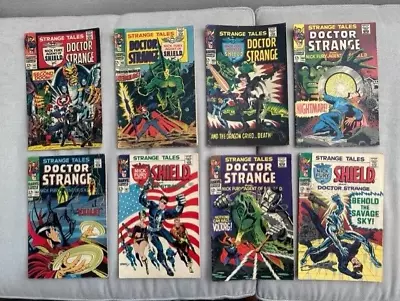 Buy Strange Tales Marvel 1967 Nick Fury/Dr. Strange Lot Of 8: #161 To #168 • 236.51£