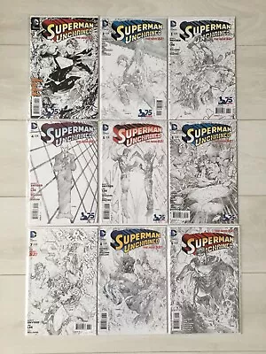 Buy Superman Unchained #1 - #9 Jim Lee 1:300 Sketch Variants • 299.95£