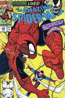 Buy Marvel Comics The Amazing Spider-Man #345 Venom Cletus 1991 Comic Grade NM 9.4 • 7.88£