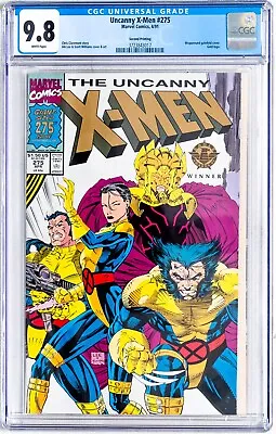 Buy Uncanny X-Men 275 2nd Print CGC 9.8 GOLD LOGO • 140.62£