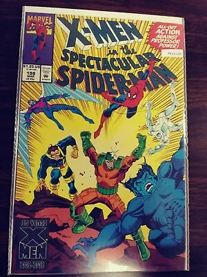 Buy Spectacular Spider-man 198 Nm [x-men App] Marvel Pa13-256 • 7.88£
