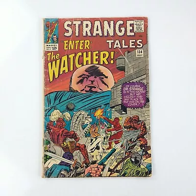 Buy Strange Tales #134 Watcher Kang 1st Eternity Mention Low Grade (1964 Marvel) • 9.48£