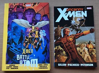 Buy X-MEN LOT: BATTLE O/T ATOM HC & UNCANNY X-MEN BY GILLEN VOL. I TP; Marvel; New • 23.29£