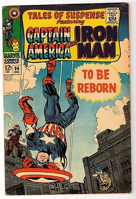Buy Marvel Comics  TALES OF SUSPENSE  #96  5.0  FN-   Captain America • 34.99£