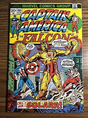 Buy Captain America 160 1st App Of Solaar Sal Buscema Art Marvel Comics 1973 • 15.77£