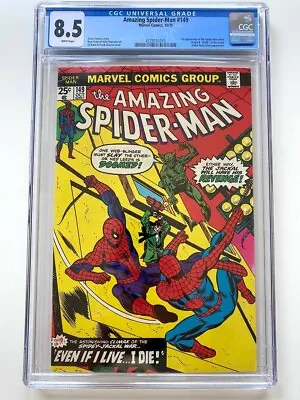 Buy AMAZING SPIDER-MAN #149 CGC 8.5 (1975) 1st Appearance Of Ben Riley Scarlet Key • 135.12£