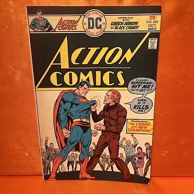 Buy ACTION COMICS # 432 (1975)- Includes GREEN ARROW/BLACK CANARY STORY-VG+ • 3.15£