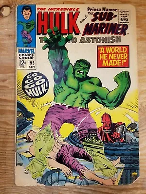 Buy Tales To Astonish #95 Sub-Mariner & Incredible Hulk • 7.94£