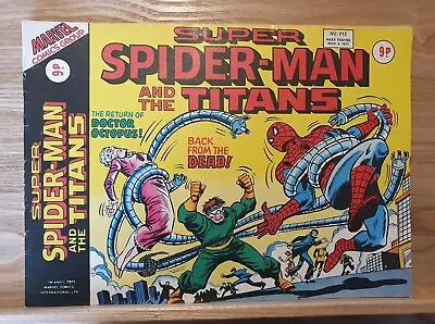 Buy Super Spider-Man And The Titans #213 1977 + BLACK PANTHER Poster Marvel Comics  • 7£