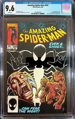 Buy Amazing Spiderman 255 Cgc 9.6 Marvel 1984 1st Appearance Of Black Fox WHITE Pgs • 79.06£