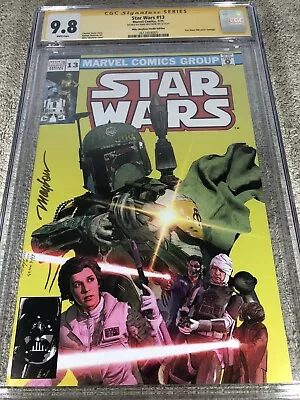 Buy Star Wars 13 CGC SS 9.8 Mayhew Issue 68 Boba Fett Homage Studio Variant 7/21 • 157.66£