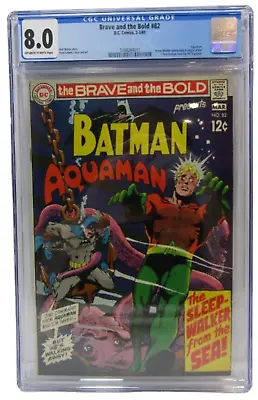 Buy DC Comics The Brave And The Bold Batman Aquaman #82 CGC 8.0 (1969) • 94.87£