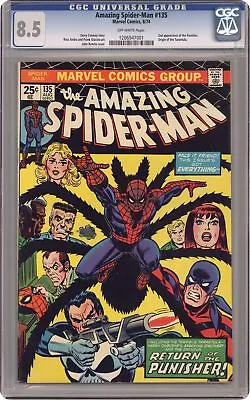 Buy Amazing Spider-Man #135 CGC 8.5 1974 1206947001 • 268.81£