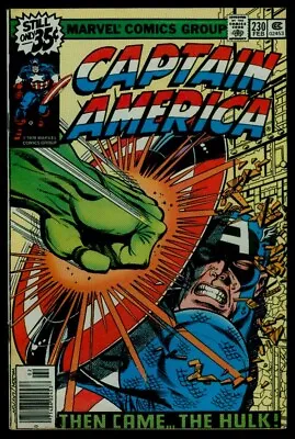 Buy Marvel Comics CAPTAIN AMERICA #230 The Hulk VG/FN 5.0 • 19.82£