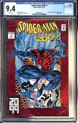 Buy 🔑 SPIDER-MAN 2099 #1 CGC 9.4 (1992) 1st Full Appearance • Miguel *NEAR MINT • 60.32£