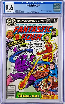 Buy Fantastic Four #204 CGC 9.6 (Mar 1979, Marvel) Skrulls, 1st Nova Corps Cameo • 56.92£