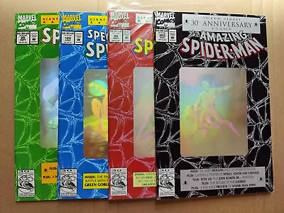 Buy Amazing Spider-Man Lot 30th Anniversary Complete Hologram Set 365 189 26 90 1992 • 34.83£
