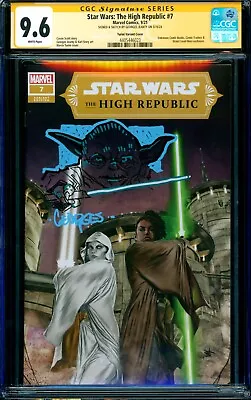 Buy Star Wars High Republic #7 VARIANT CGC SS 9.6 Signed YODA ORIGINAL SKETCH Jeanty • 98.79£