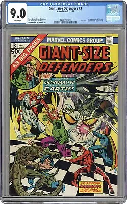 Buy Giant Size Defenders #3 CGC 9.0 1975 1276392009 1st App. Korvac • 159.84£