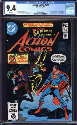 Buy Action Comics #521 Cgc 9.4 White Pages // 1st Appearance Vixen Superman Story • 158.12£