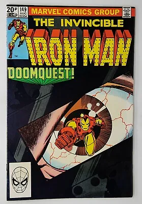 Buy Iron Man #149 VF UK Price Variant Dr Doom 1981 • 10£