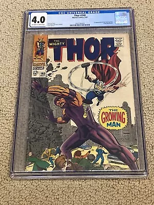 Buy Thor 140 CGC 4.0 OW/White Pages (1st App Growing Man)- Kirby!! • 111.93£