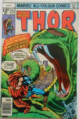 Buy Thor (1962) # 273 UK Price (6.0-FN) The Midgard Serpent 1978 • 8.10£