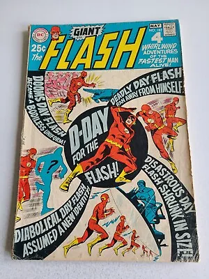 Buy Flash #187, DC 1969 Comic Book, Giant, G/VG 3.0 • 9.65£