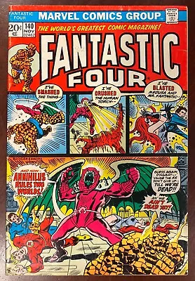 Buy FANTASTIC FOUR #140 Origin Of ANNIHILUS! 1973 Marvel Comics • 23.98£