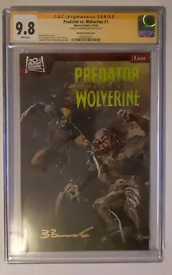 Buy Predator Vs Wolverine #1 Bjorn Barends Ss Cgc 9.8. Variant Signed. Marvel Comics • 159.95£