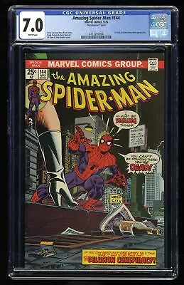 Buy Amazing Spider-Man #144 CGC FN/VF 7.0 White Pages 1st Full Gwen Stacy Clone • 51.45£