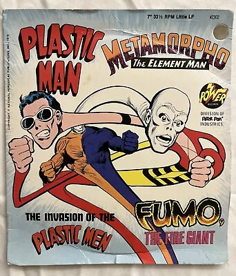 Buy PLASTIC MAN & METAMORPHO 1975 Power Records 7” 33 1/3 RPM Little LP • 8.58£